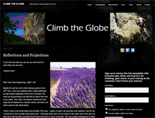 Tablet Screenshot of climbtheglobe.com